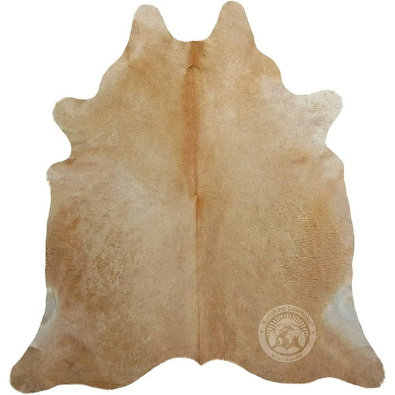 Beige Cowhide Rug, XXL - 6x7-8'