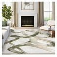 thumbnail image 1 of Beige Cream Green Graffiti Washable Area Rug – 5' x 8' – Abstract Artistic Design – Collection – Non-Shedding, Easy to Clean – Durable for High Traffic Areas – Living Room & Bedroom, 1 of 1