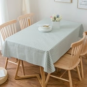 Beige Cream Linen Table Cloth, Burlap Rectangle Tablecloth for Kitchen Dining Room, Water Resistant Table Cloths, Decorative Oblong Table Cover for Buffet Party,