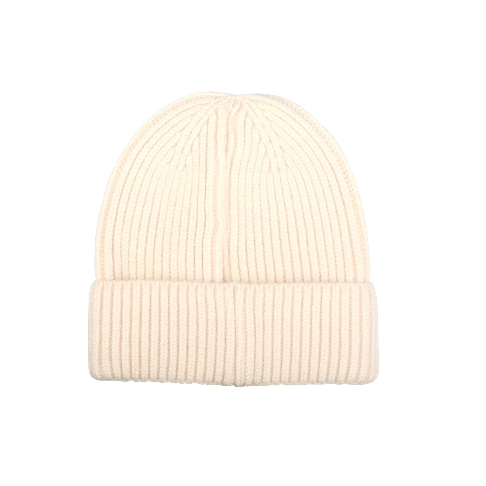Women\'s Beanie Beige Wool Unisex Cuffed Knit Winter Warm Skull Ski Hats Caps ZQUUVOU Women main image 3