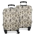 thumbnail image 1 of Beige Curiosity Shoppe Pattern Luggage Cover Fashion Suitcase Cover Baggage Covers Fit 25-28 Inch Luggage (Go Travel), 1 of 5
