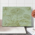 thumbnail image 1 of Beige Cutting Board, Various Sized Flourishing Roses and Butterflies Spring on Grungy Background Retro, Decorative Tempered Glass Cutting and Serving Board, Large Size, Mode Beige, by Ambesonne, 1 of 1