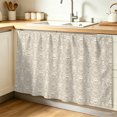 thumbnail image 1 of Beige Damask Cabinet Curtain 32"Wx55"L,Dustproof Pantry Door Curtain with Self Adhesive Tape,Vintage Country Scroll Floral Patterned Tall Storage Cover Privacy Drape for Bathroom Kitchen Laundry Room, 1 of 9