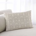 thumbnail image 1 of Beige Damask Queen Pillow Covers, Vintage Country Scroll Floral Patterned Soft Breathable Throw Pillow Cases with Invisible Zipper, Decorative Pillowcase Pillows Protectors for Sofa Bed Chair 20"x30", 1 of 9