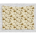 thumbnail image 1 of Beige Decor Tapestry, Wild Lilies over Floral Background Blooming Petals Bouquet Nature Theme, Wall Hanging for Bedroom Living Room Dorm Decor, 80W X 60L Inches, White Yellow Beige, by Ambesonne, 1 of 2