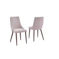thumbnail image 1 of Beige Dining Side Chair, Set of 2 - Faux Wood, 1 of 2