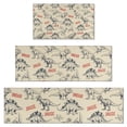 thumbnail image 1 of Beige Dinosaurs Text Pattern Kitchen Rugs Sets Of 3,Kitchen Runner Rugs Non Skid Washable,Decorative Kitchen Floor Mats for Kitchen,Sink,Laundry,17"x30"+ 17"x47" + 17"x59", 1 of 6