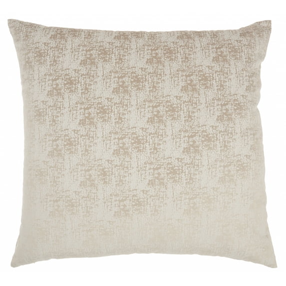 Beige Distressed Gradient Throw Pillow