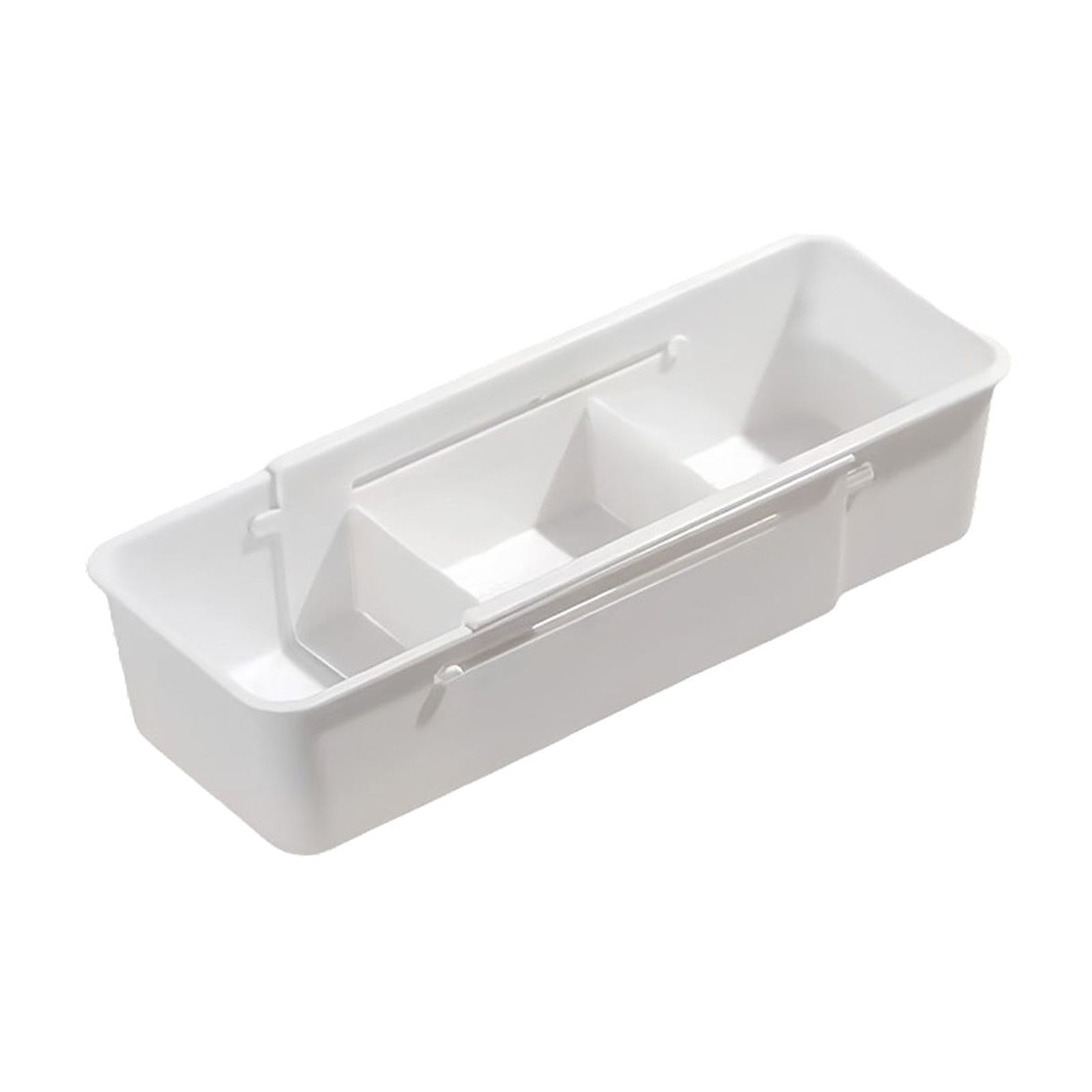Beige Drawer Organizer Storage Box With Adjustable Compartments For ...