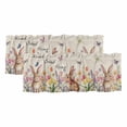 thumbnail image 1 of Beige Easter Curtain Valances for Windows, Kitchen Valance Window Treatments Panel 2 Pack, Spring Watercolor Vintage Tulip Flower Plant Rod Pocket Short Curtains for Bathroom Bedroom 60 x 18 Inch, 1 of 8