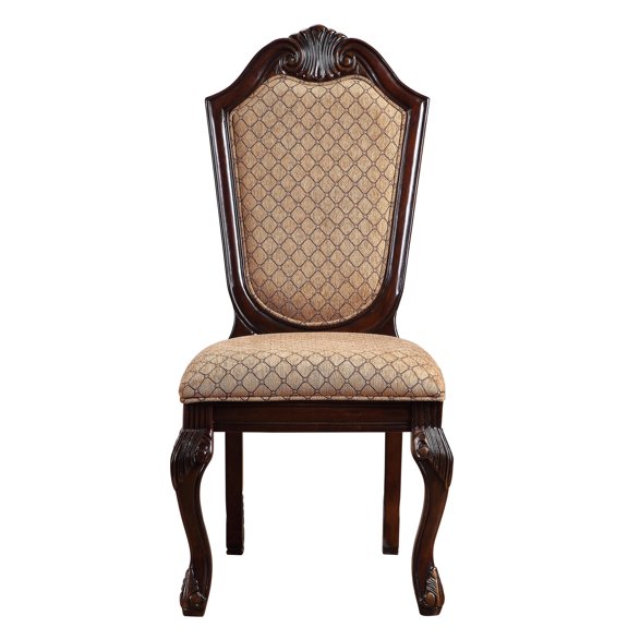 Beige & Espresso Color Combo - Welt - Trimmed Seat Comfort - Dining Space Use - Ergonomic Support Set