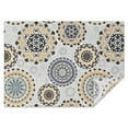 thumbnail image 1 of Beige Ethnic Mandala Pattern Rectangle Tablecloth 60"x84",Waterproof Polyester Rectangle Table Cloth, Wipeable Spillproof Polyester Tablecloth for Dining, Camping, Indoor and Outdoor, 1 of 5