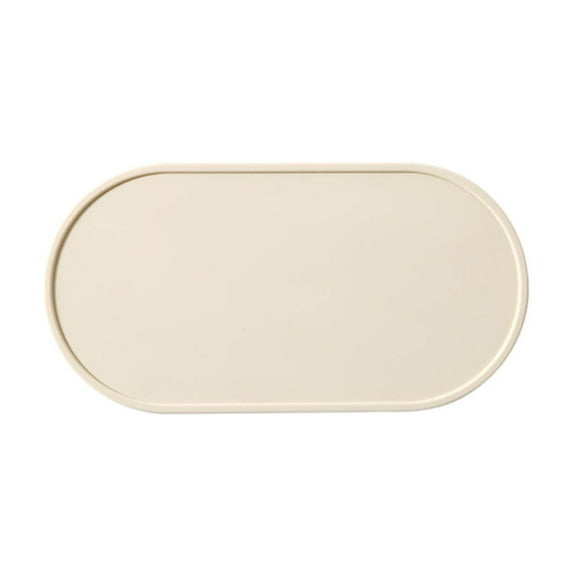 Beige European Style Silicone Kitchen Mat Non Slip Waterproof Oil Proof Heat Resistant Dining Table Placemat Beige