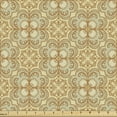 thumbnail image 1 of Ambesonne Beige Fabric by the Yard Upholstery, Damask Vintage Bohemian, 2 Yards, Cream Beige, 1 of 4