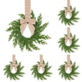 thumbnail image 1 of Beige Fall Wreath Bow,Fall Wreath,Small Fall Wreath,Christmas Wreath,Artificial French Wreath With Decorative Bow,Small Holiday Door Decor,Farmhouse Winter Home Accent,Thanksgiving Wreath,6 pieces, 1 of 5