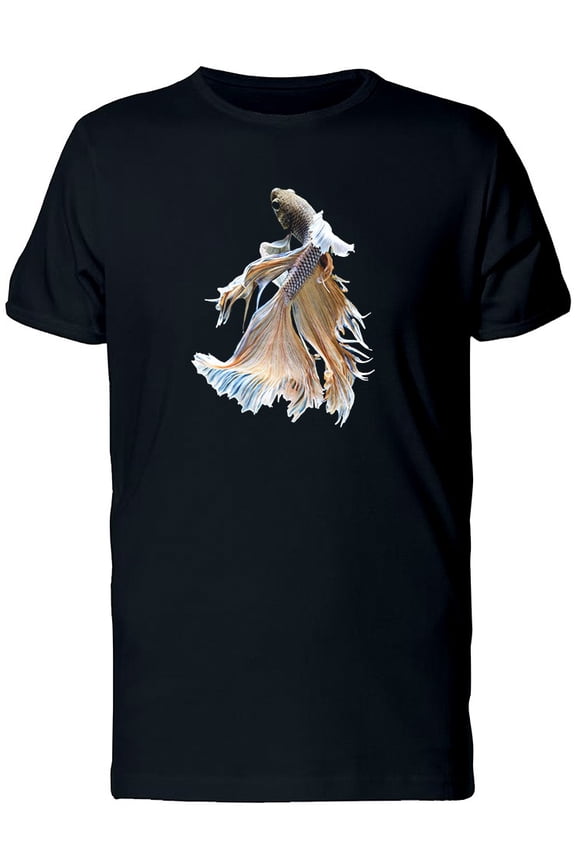 Beige Fighting Betta Fish T-Shirt Men -Image by Shutterstock, Male Large