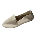 thumbnail image 1 of Beige Flat Shoes For Womens With Pointed Toe Breathable Upper Slip On Design For Casual Outdoor Wear In Spring And Summer Seasons Size 43, 1 of 5