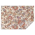 thumbnail image 1 of Beige Floral and Paisley Pattern Rectangle Tablecloth 60"x84",Waterproof Polyester Rectangle Table Cloth, Wipeable Spillproof Polyester Tablecloth for Dining, Camping, Indoor and Outdoor, 1 of 5