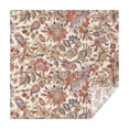 thumbnail image 1 of Beige Floral and Paisley Pattern Square Tablecloth,Waterproof Square Table Cover,Wipeable Spillproof Washable Table Cover for Home Kitchen Party Decor 60"x60"(152x152cm), 1 of 6