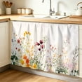 thumbnail image 1 of Beige Floral Spring Cabinet Curtain 32"Wx55"L, Dustproof Pantry Door Curtain with Self Adhesive Tape, Vintage Farmhouse Flowers Tall Storage Cover Privacy Drape for Bathroom Kitchen Laundry Room, 1 of 9