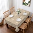 thumbnail image 1 of Beige Floral Table Cloth Waterproof Tablecloths, Vintage Spring Botanical Flowers Tablecloth Dining Table Cover for Kitchen Party Tabletop Outdoor, Rectangle Tablecloth 60x84 Inch, 1 of 9