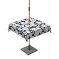 thumbnail image 1 of Beige Flower Pattern Outdoor Tablecloth - 60x60 Inch Square Dining Table Cover, Retro Country Tie-dye Floral Abstract Blue Waterproof Outdoor Table Cloth with Umbrella Hole & Zipper for Picnic/Patio, 1 of 7