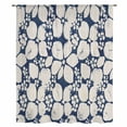 thumbnail image 1 of Beige Flower Pattern Sheer Curtains 45" Long, Retro Country Tie-dye Floral Abstract Blue Light Filering Curtains, Breathable Simi Curtain Privacy Drapes for Kitchen Bathroom Small Window Treatment, 1 of 9