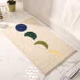 thumbnail image 1 of Beige Fluffy Bathroom Rugs Non-Slip Absorbent 20" x 32" Soft Comfortable Plush Bath Mats Machine Washable, 1 of 8