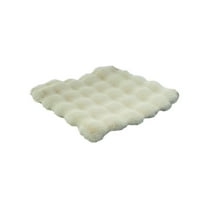 Beige Fluffy Chair Cushion 18x18 Inch Soft Seat Pad Office Chair Mat Dining Chair Pad Non-Slip Cushion Comfortable Seat Cover Pet hair resistant