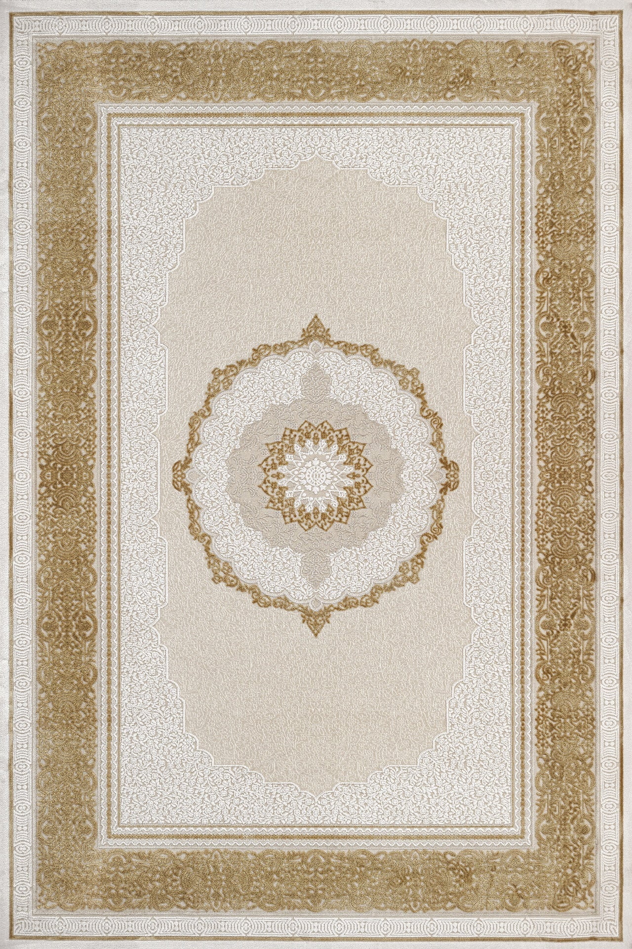 Beige Framed Area Rugs for Living Room Washable Rugs Boho Moroccan Area ...