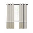 thumbnail image 1 of Beige Geometric Blackout Curtains 96 Inches Long for Bedroom,Modern Color Block Black Lines Abstract Art Thermal Insulated Room Darkening Black Out Window Curtain Panels Grommet Living Room Drapes, 1 of 8