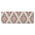 thumbnail image 1 of Beige Geometric Diamond Striped Pattern Kitchen Rug Mat,Kitchen Runner Rugs Non Skid Washable,Decorative Kitchen Floor Mats for Kitchen,Sink,Laundry,17"x47.2", 1 of 7