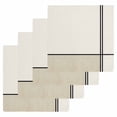 Beige Geometric Dish Towels Set,Waffle Weave Kitchen Towels 4PCS,Modern ...