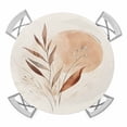 thumbnail image 1 of Beige Geometric Round Tablecloth for 45-54 Inch Tables, Fitted Table Cover with Elastic Edge, Modern Abstract Art Botanical Waterproof Outdoor Table Cloth Protector for Patio Garden Dinner Picnic, 1 of 9
