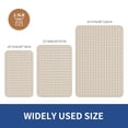 thumbnail image 1 of Beige Geometric Shower Curtain Set With Toilet Lid Cover And Non-slip Rugs For Bathroom  Black Grey White Checkered 4 Modern Abstract 12 Hooks, 1 of 6