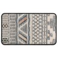 thumbnail image 1 of Beige Geometric Stripe Diamond Pattern Door Rugs,Washable Non Slip Door Mats Indoor,Decorative Door Mats,Entry Mat Indoor for Entrance,Bedroom,Kitchen,Bathroom,30"x17", 1 of 6