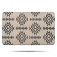 thumbnail image 1 of Beige Geometric Triangle Diamond Pattern Bathroom Rugs Mat,Non Slip Microfiber Bathroom Rug,Rubber Backing,Soft Bathroom Mats for Bathroom Floor,Tub and Shower,17x27in(43x68cm), 1 of 5