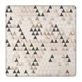 thumbnail image 1 of Beige Geometric Triangle Pattern Square Fitted Tablecloth with Elastic Edge,Square Table Cover,Washable Elastic Table Cover for Home Kitchen Party Decor 36"x36", 1 of 6