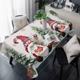 thumbnail image 1 of Beige Gnomes Christmas Table Cloth Waterproof Tablecloths, Xmas Tree Snowflake Winter Gifts Tablecloth Dining Table Cover for Kitchen Party Tabletop Outdoor, Rectangle Tablecloth 54x108 Inch, 1 of 9