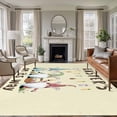 thumbnail image 1 of Beige Gnomes Easter Area Rug 6x9 Washable Rug Non Slip Eggs Botanical Carrot Pastoral Large Area Rug Soft Stainresistant Indoor Floor Carpet for Living Room Bedroom Home Office Dining Room Nursery, 1 of 7