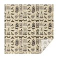 thumbnail image 1 of Beige Gothic Skull Butterfly Birdcage Pattern Square Tablecloth,Waterproof Square Table Cover,Wipeable Spillproof Washable Table Cover for Home Kitchen Party Decor 42"X42"(107x107cm), 1 of 6