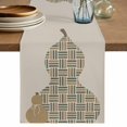 thumbnail image 1 of Beige Gourd Table Runner 90 Inches, Modern Abstract Art Geometric Bed Runner Dresser Scarves Tabletop for Indoor Outdoor Parties/Ceremony/Banquet, 13" x 90", 1 of 9