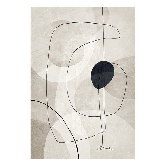 Beige Graphics No1 Wall Art, Modern Wall Decor For Living Room Bedroom, 8x12 UNFRAMED