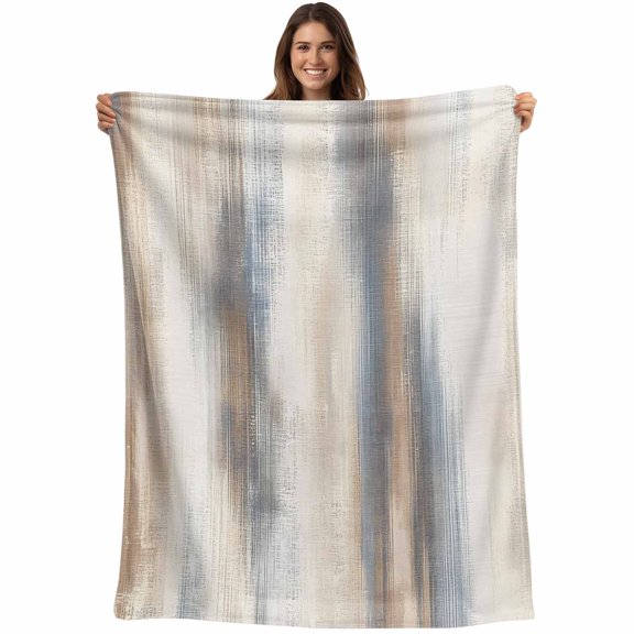 Beige Gray Blanket Soft Cozy Warm Throw Blanket for Couch, Plush Fuzzy Flannel Fleece Blankets for Sofa, Abstract Grunge Mottled Neutral Texture Bed Blankets Lightweight Gifts for Women, 32"x48"