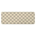 thumbnail image 1 of Beige Gray Checkerboard Checkered Pattern Kitchen Rug Mat,Kitchen Runner Rugs Non Skid Washable,Decorative Kitchen Floor Mats for Kitchen,Sink,Laundry,17"x47.2", 1 of 7