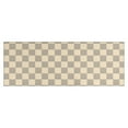 thumbnail image 1 of Beige Gray Checkerboard Checkered Pattern Kitchen Rug Mat,Kitchen Runner Rugs Non Skid Washable,Decorative Kitchen Floor Mats for Kitchen,Sink,Laundry,17"X47", 1 of 5