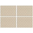 thumbnail image 1 of Beige Gray Checkerboard Checkered Pattern Summer Placemats Table Placemats Set Of 4-Linen Kitchen Washable Placemats Table Mats 11.8"x17.7" Non-Slip Heat Resistant, 1 of 6