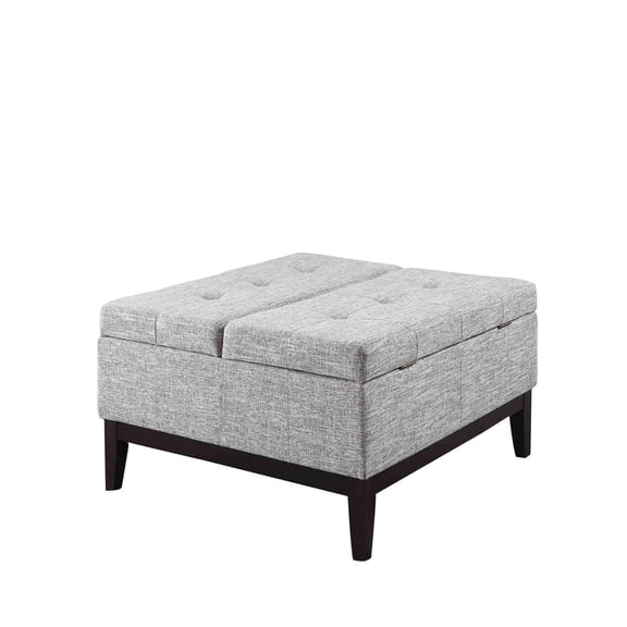 Beige Gray Dual Lift Coffee Table, 18" High, Comfortable Seating Area - Suitable for Chatting with Friends