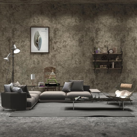 Beige Grey Cement Concrete Texture Contact Paper Industrial Style Wallpaper Peel Stick 32157inch Matte Thicken Self Adhesive Removable Vinyl Wall Paper Roll Wall Covering for Office Rental