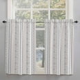 thumbnail image 1 of Beige Grey Striped Kitchen Curtains 63 Inches Long, Vintage Abstract Art Geometric Rod Pocket Window Curtains Panels for Bedroom/Bathroom/Nursery, Light Filtering Treatment Curtains Drapes 52"x63", 1 of 5